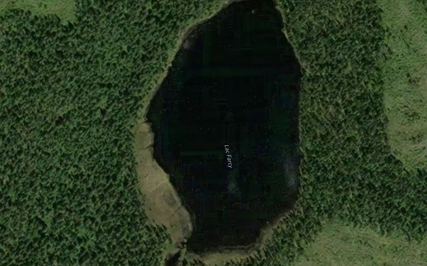 Satellite map of the Lac Farcy