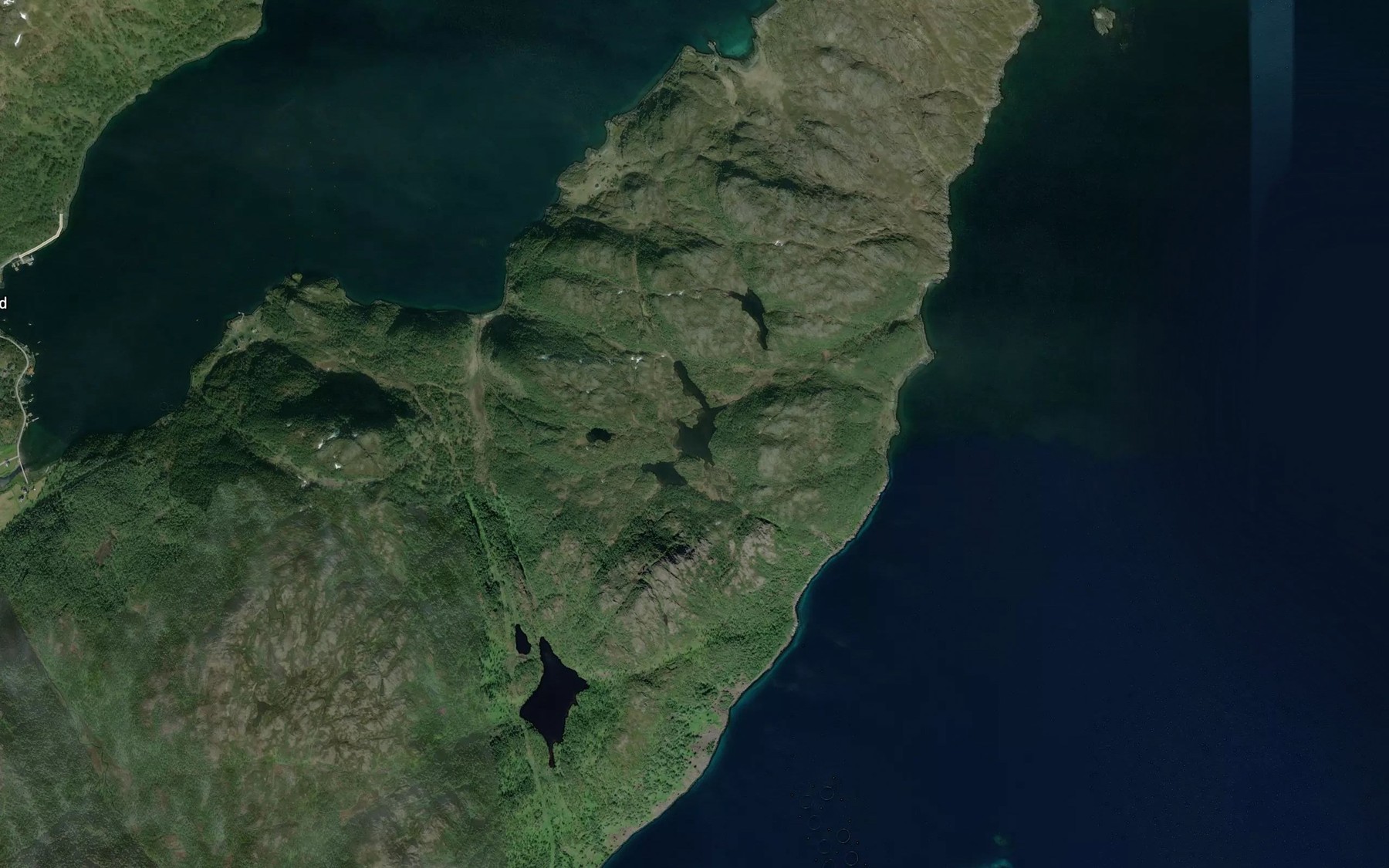Satellite map of the Vanasgohpjavri