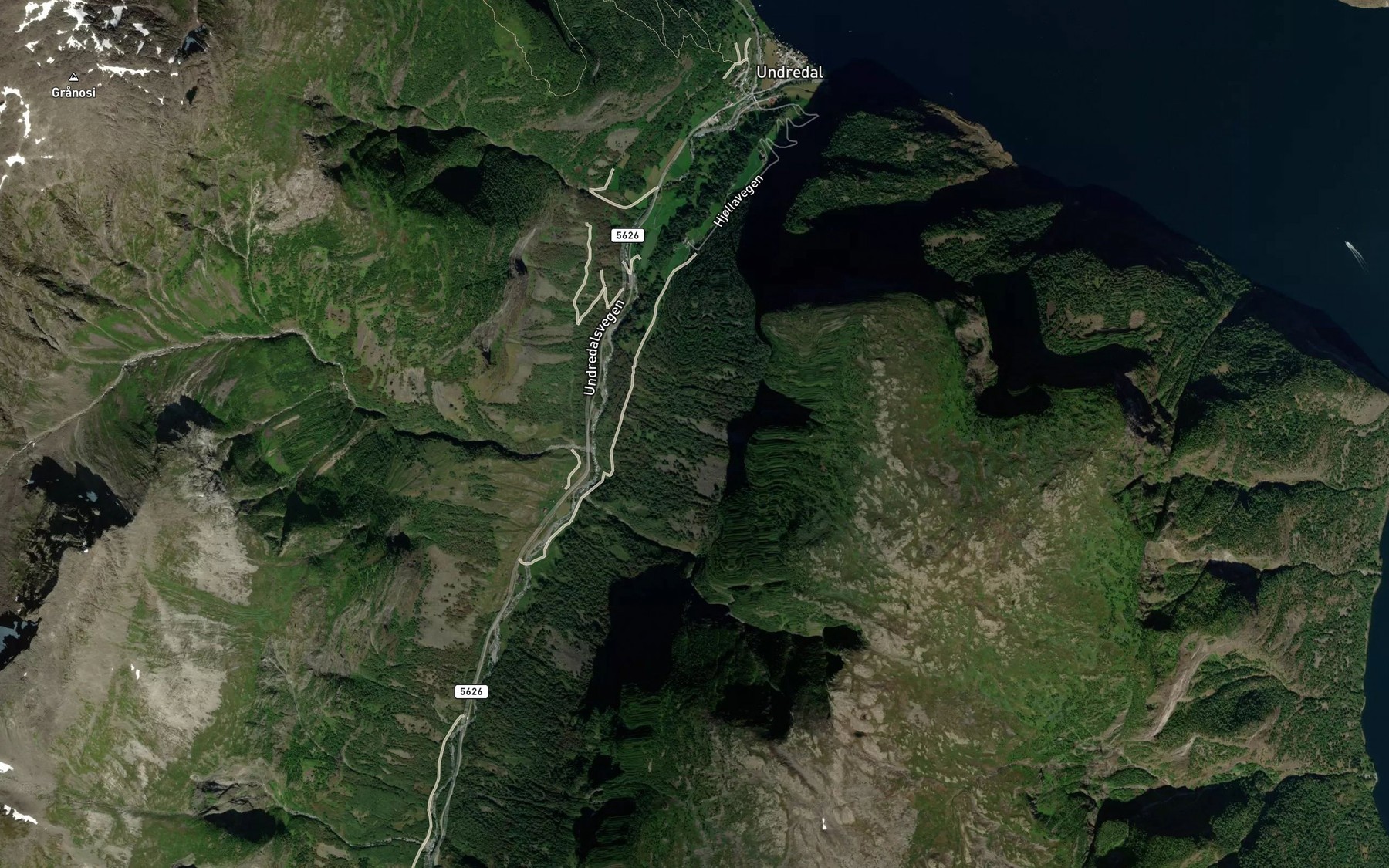 Satellite map of the Nyskreda