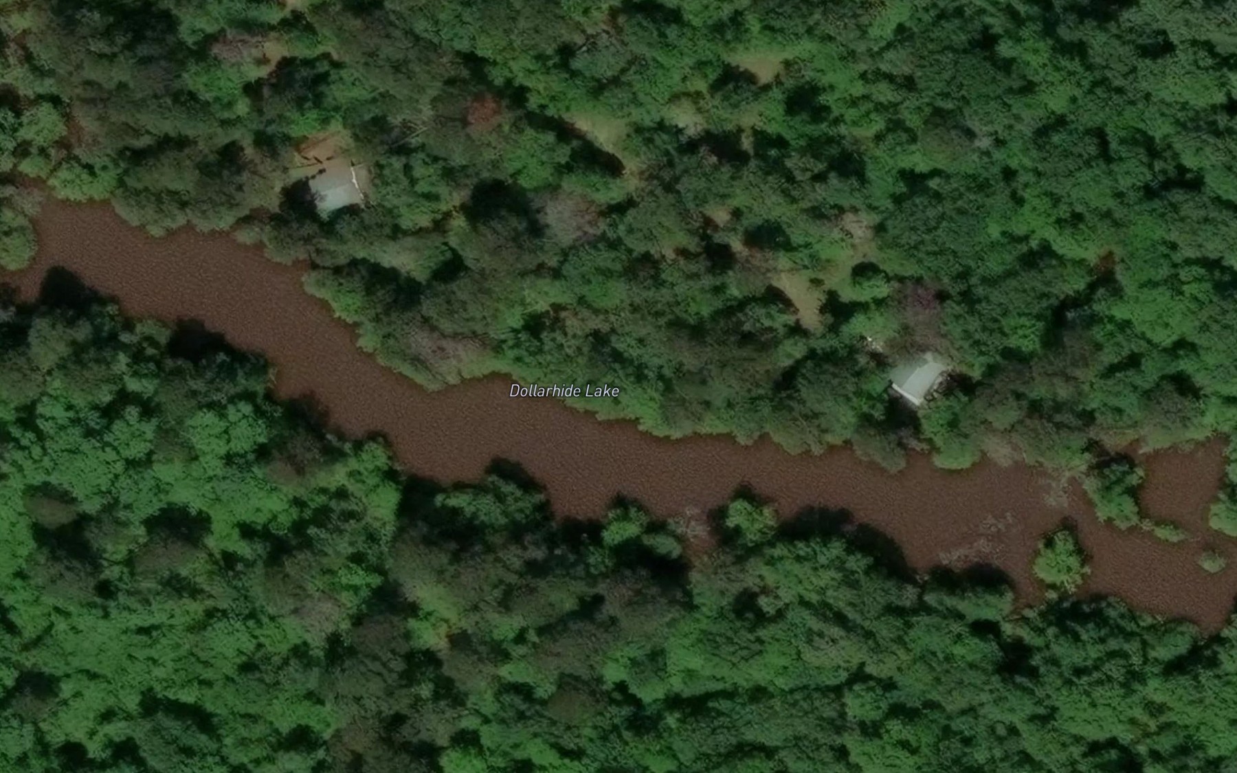 Satellite map of the Dollarhide Lake