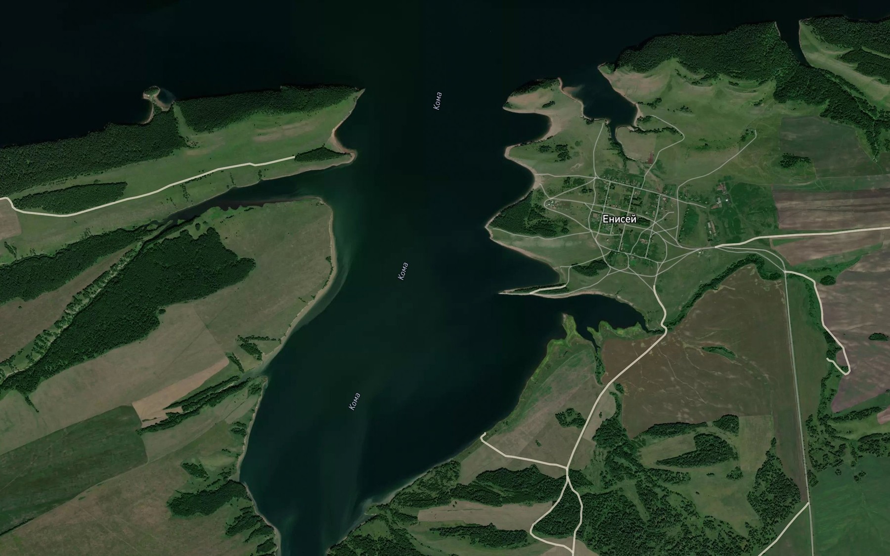 Satellite map of the Koma