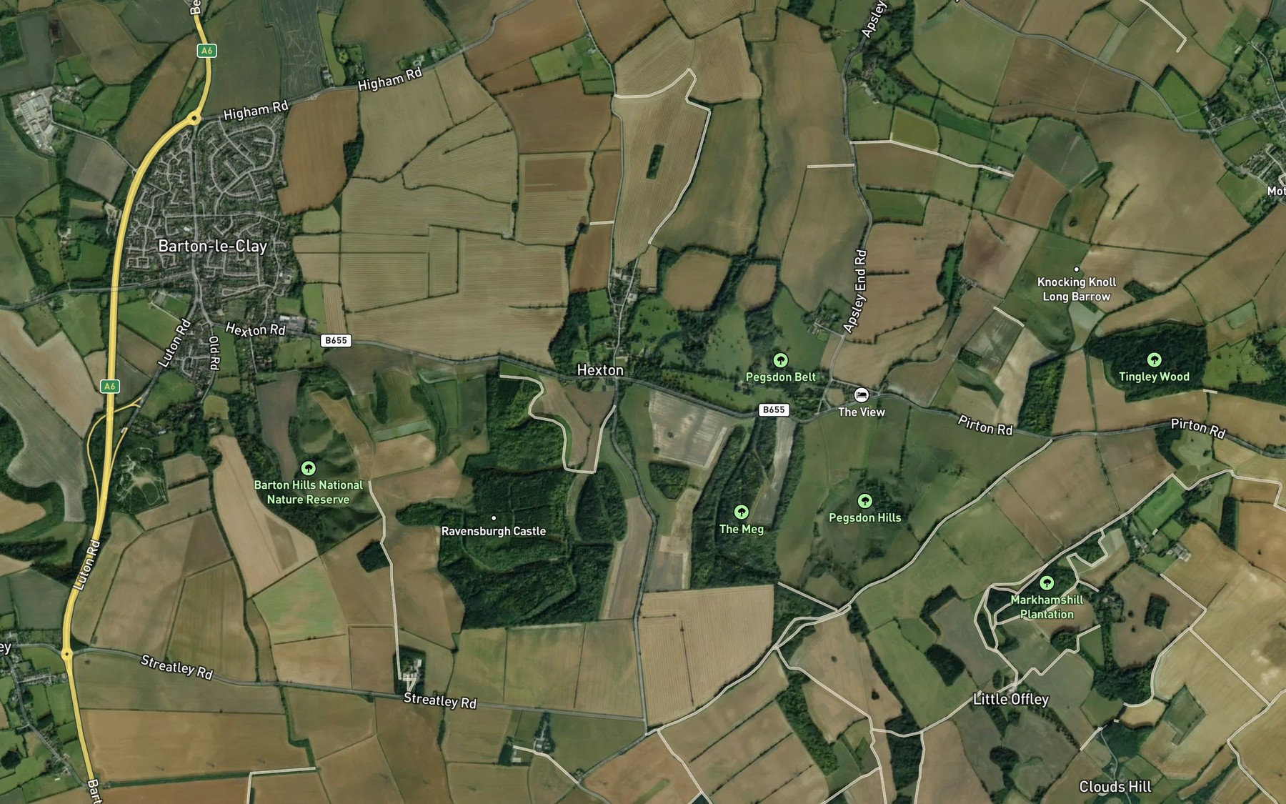 Satellite map of the Reservoir