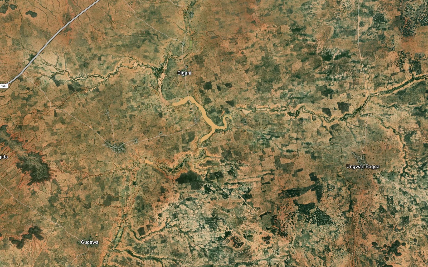 Satellite map of the River Gwamaze