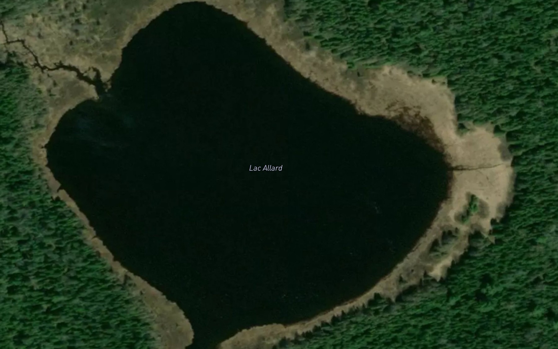 Satellite map of the Lac Allard