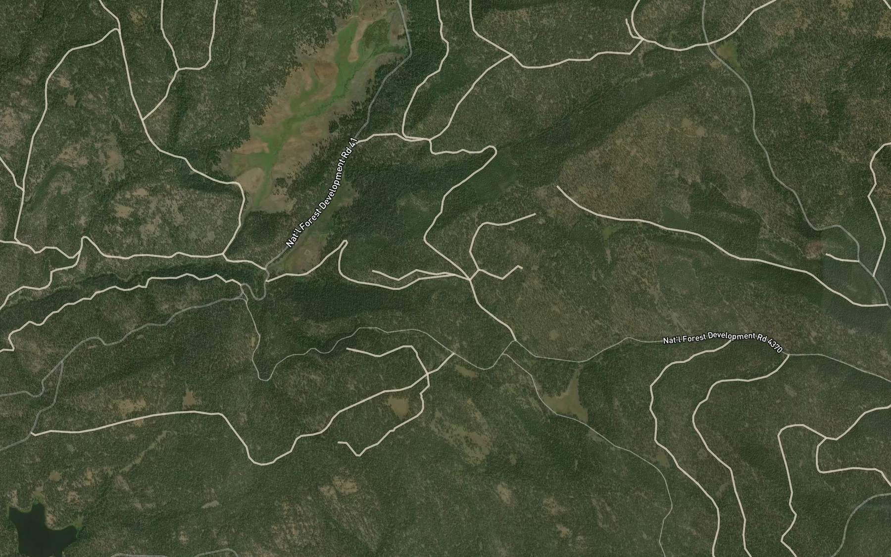 Satellite map of the Helens Spring
