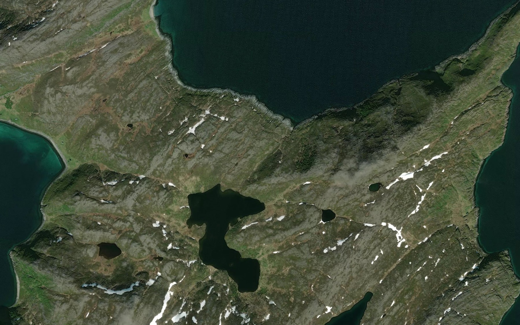 Satellite map of the Jallajakka