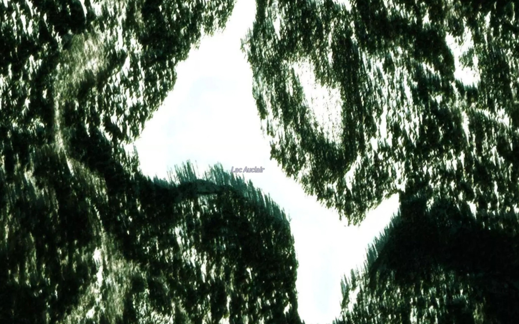 Satellite map of the Lac Auclair