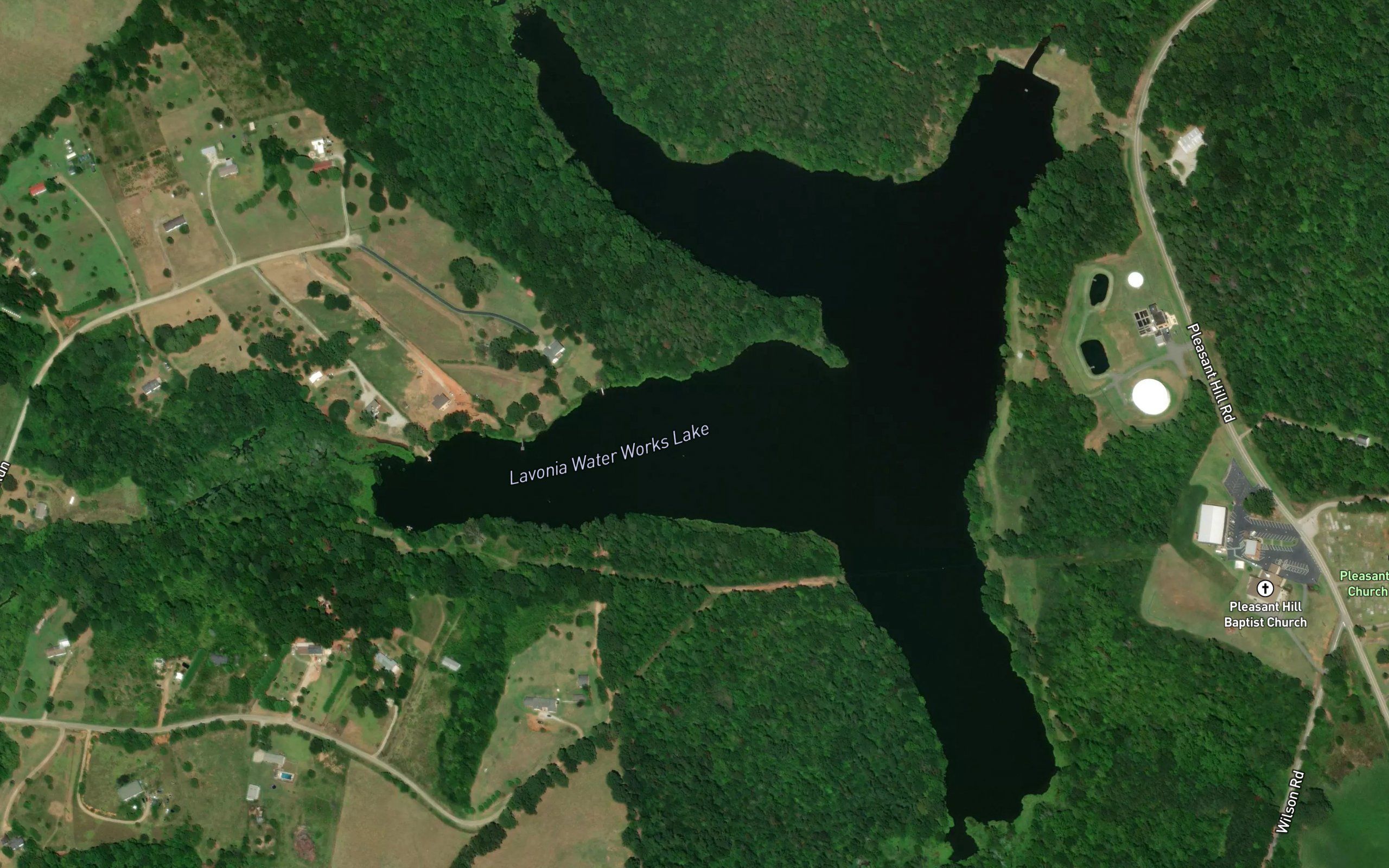Lavonia Water Works Lake