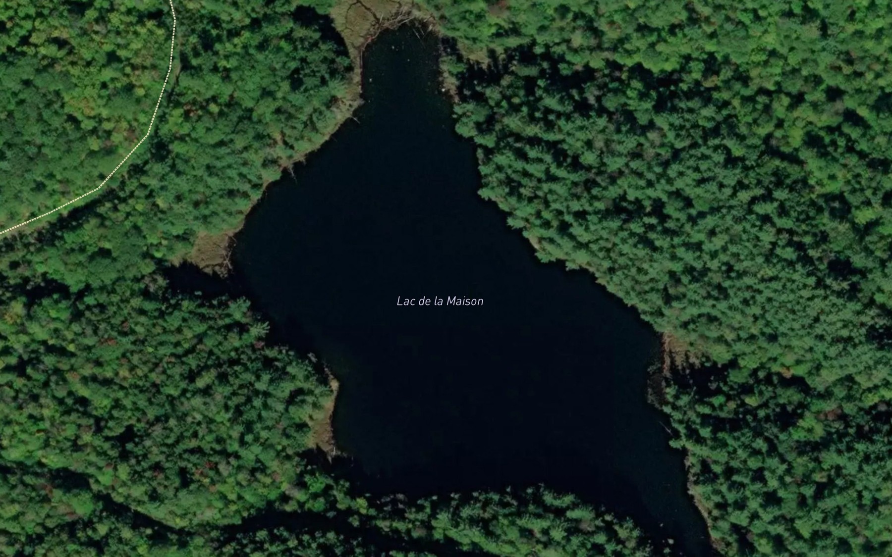Satellite map of the Lac de la Maison