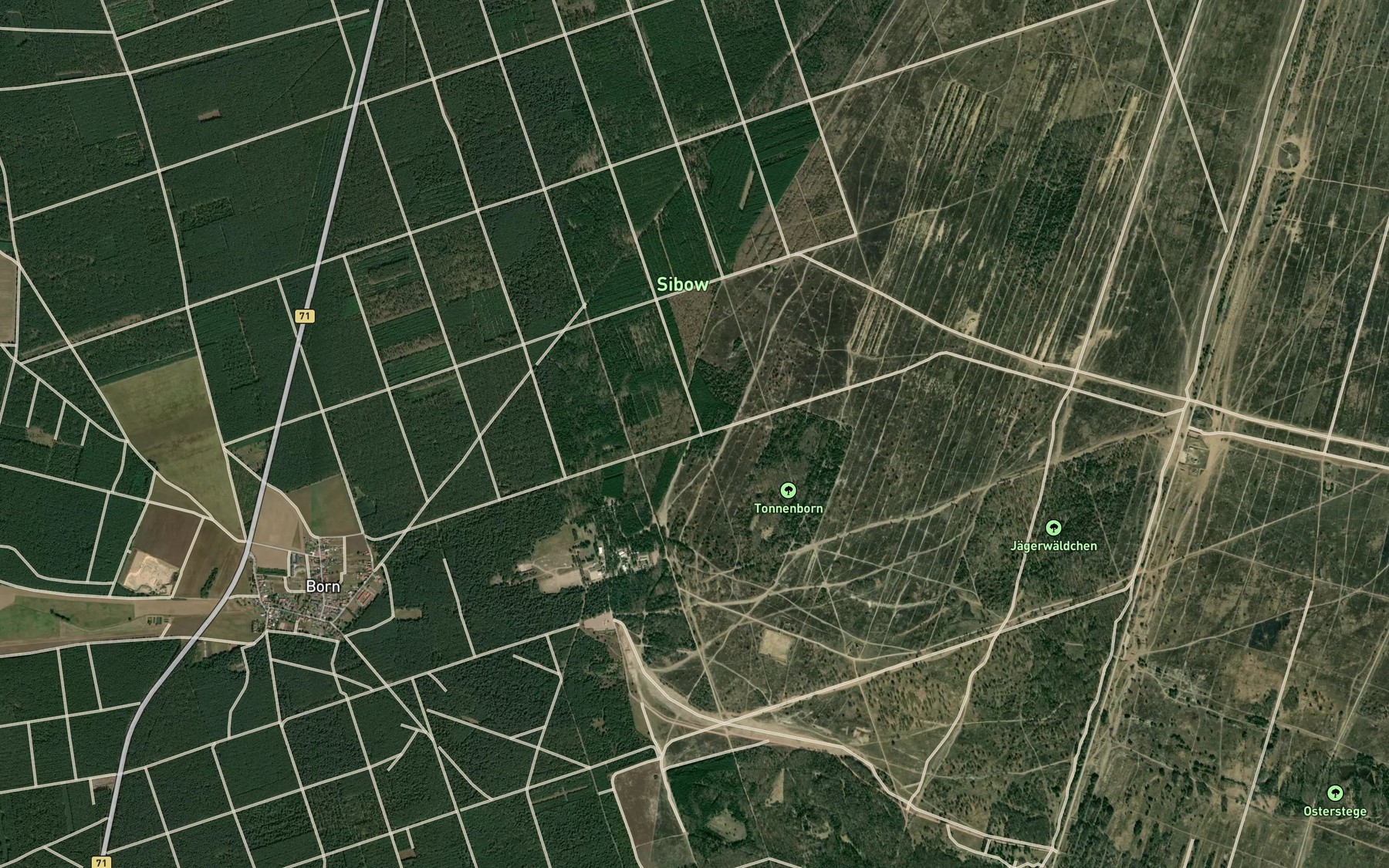 Satellite map of the Kleiner Tonnenborn