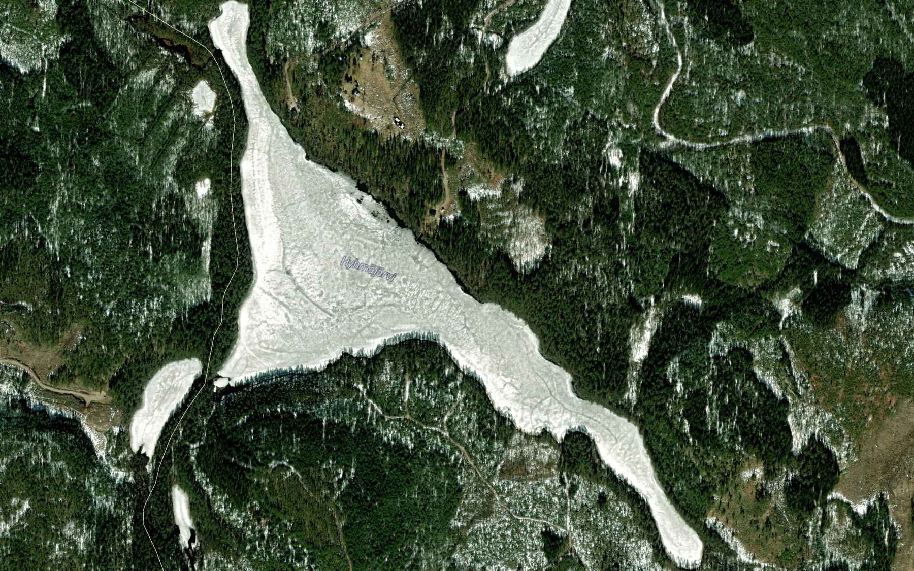Satellite map of the Hyhmajarvi
