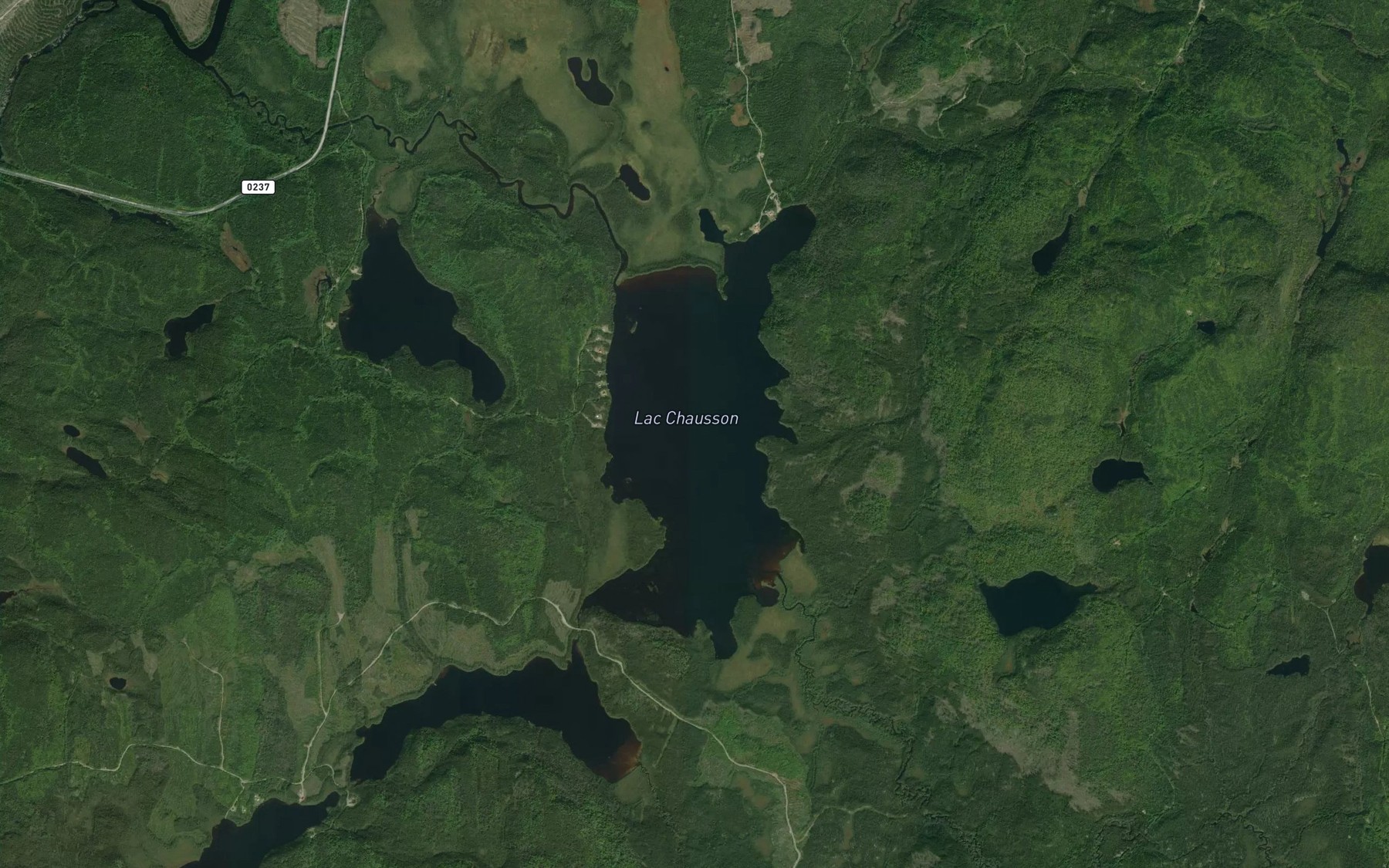 Satellite map of the Lac Chausson