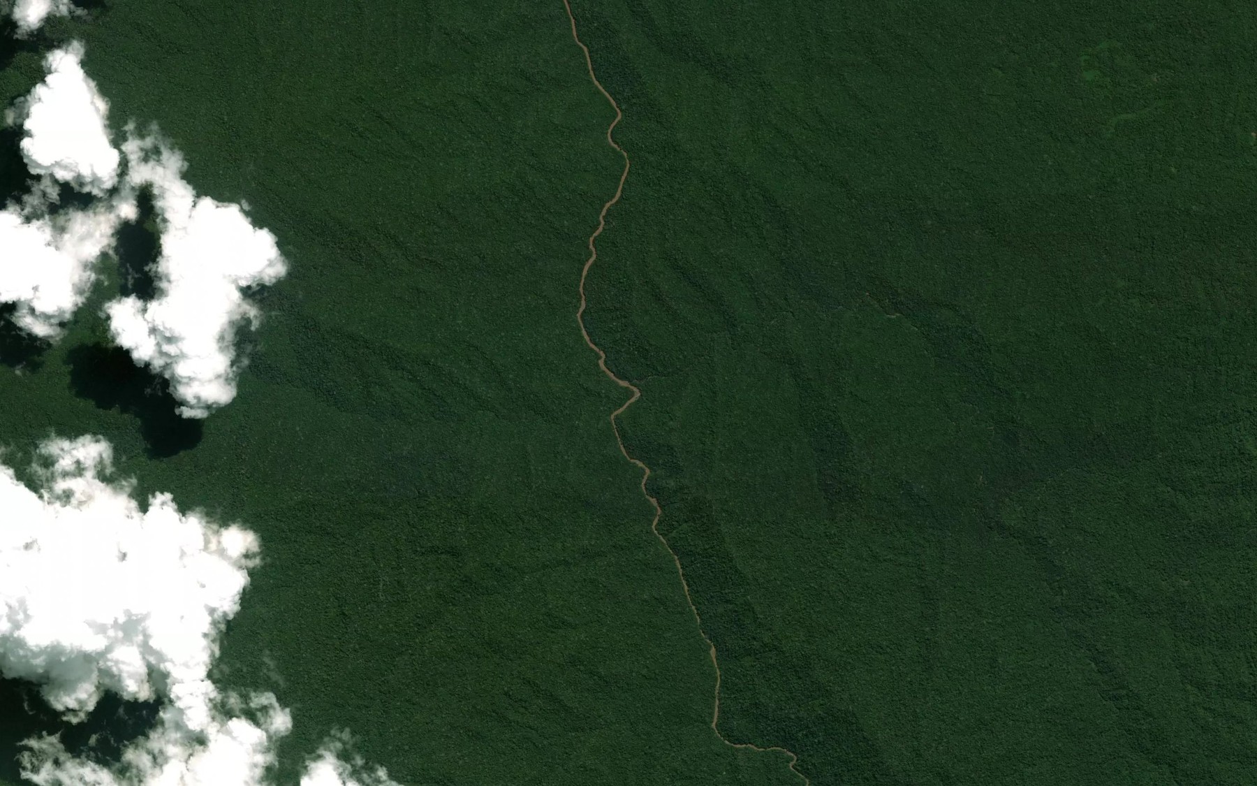 Satellite map of the Quebrada Piquiyacu