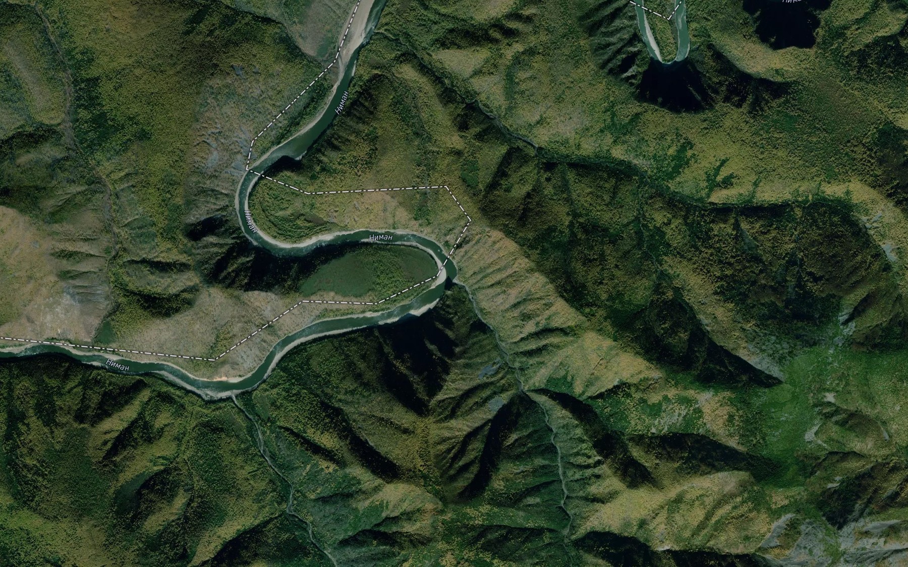 Satellite map of the Skalistyy