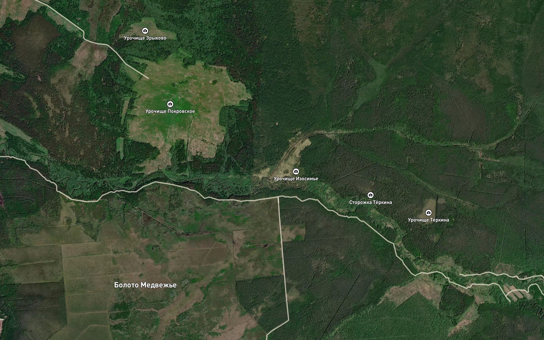 Satellite map of the Sosnovitsa