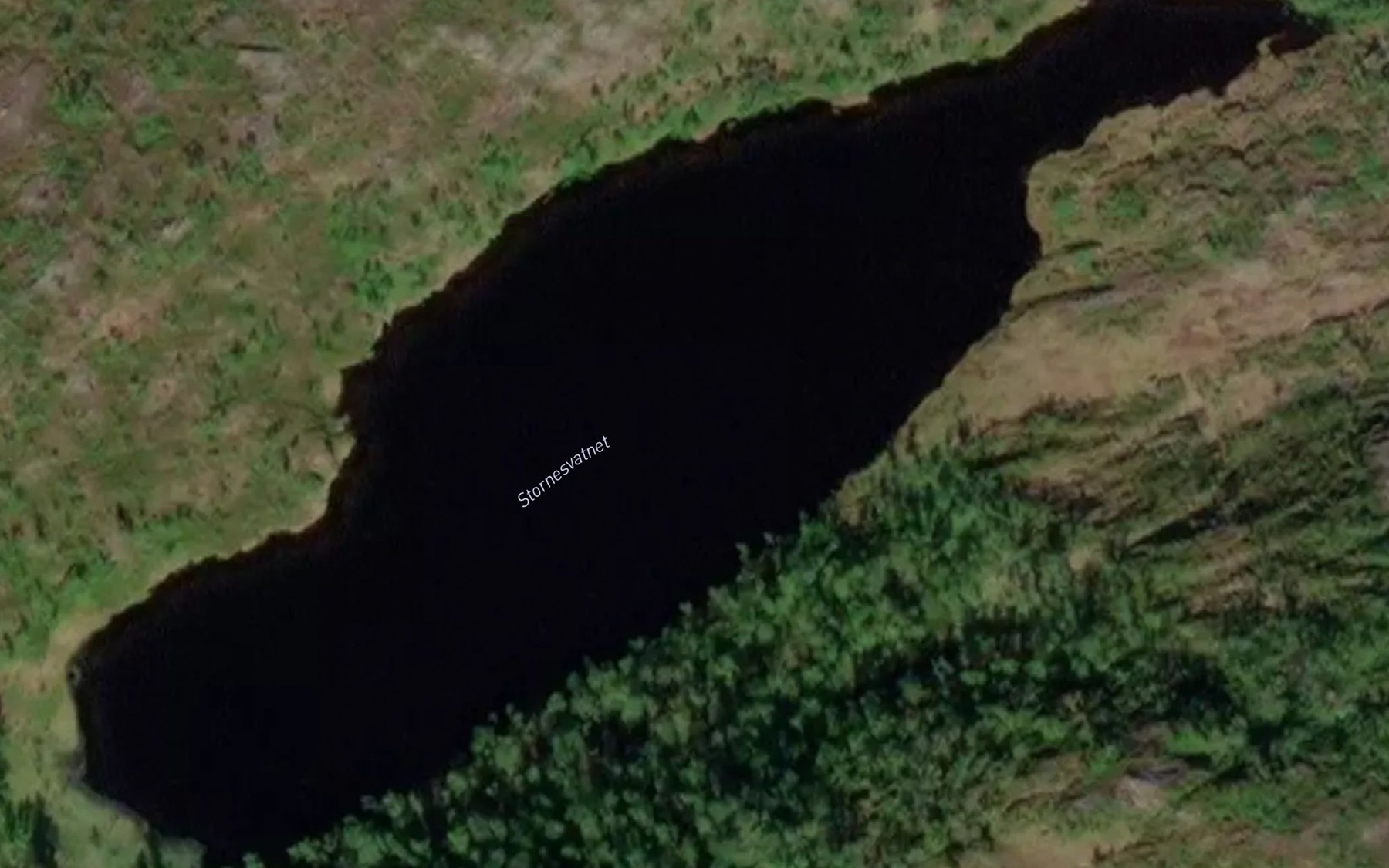 Satellite map of the Stornesvatnet