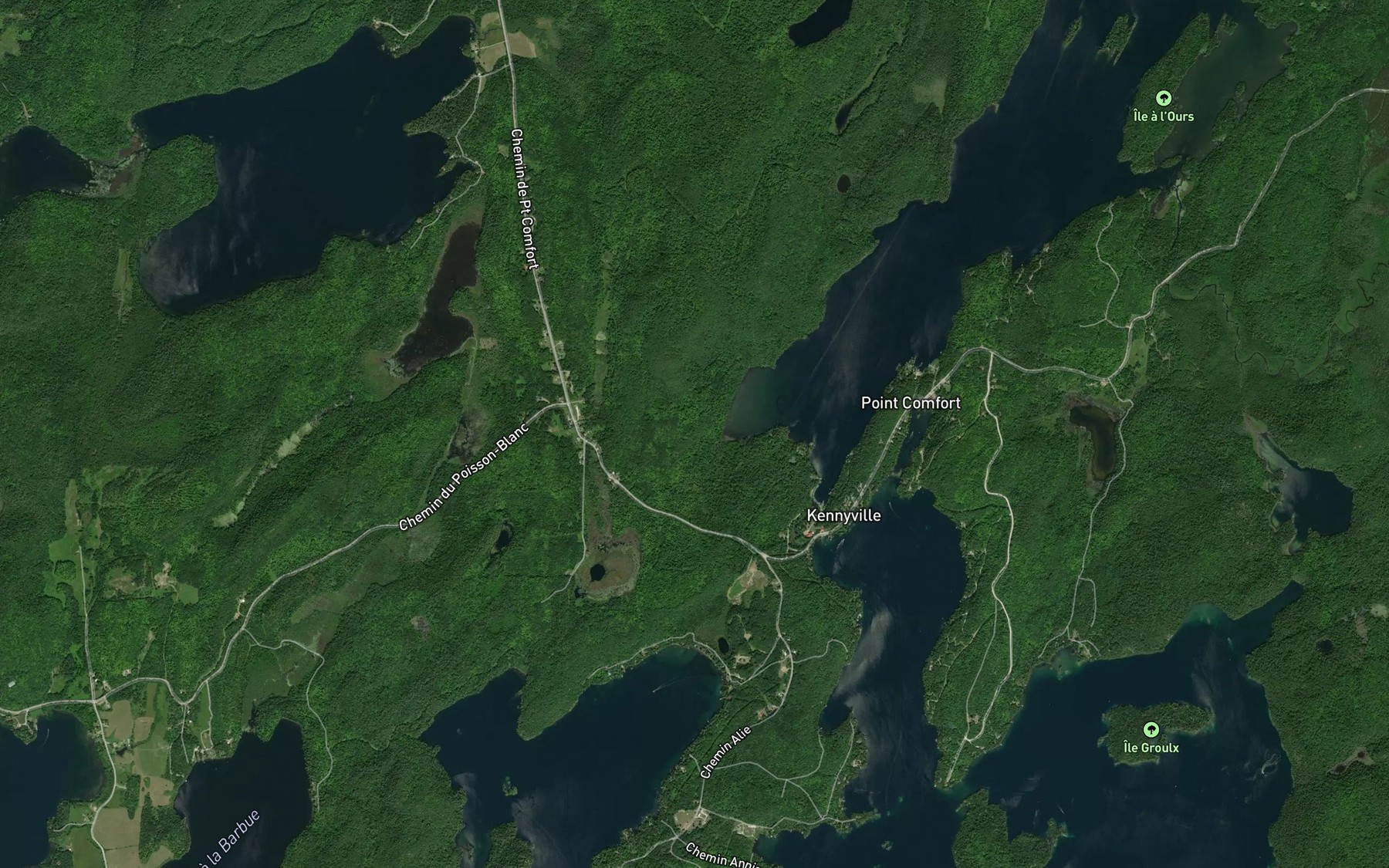 Satellite map of the Baie de Nicolas