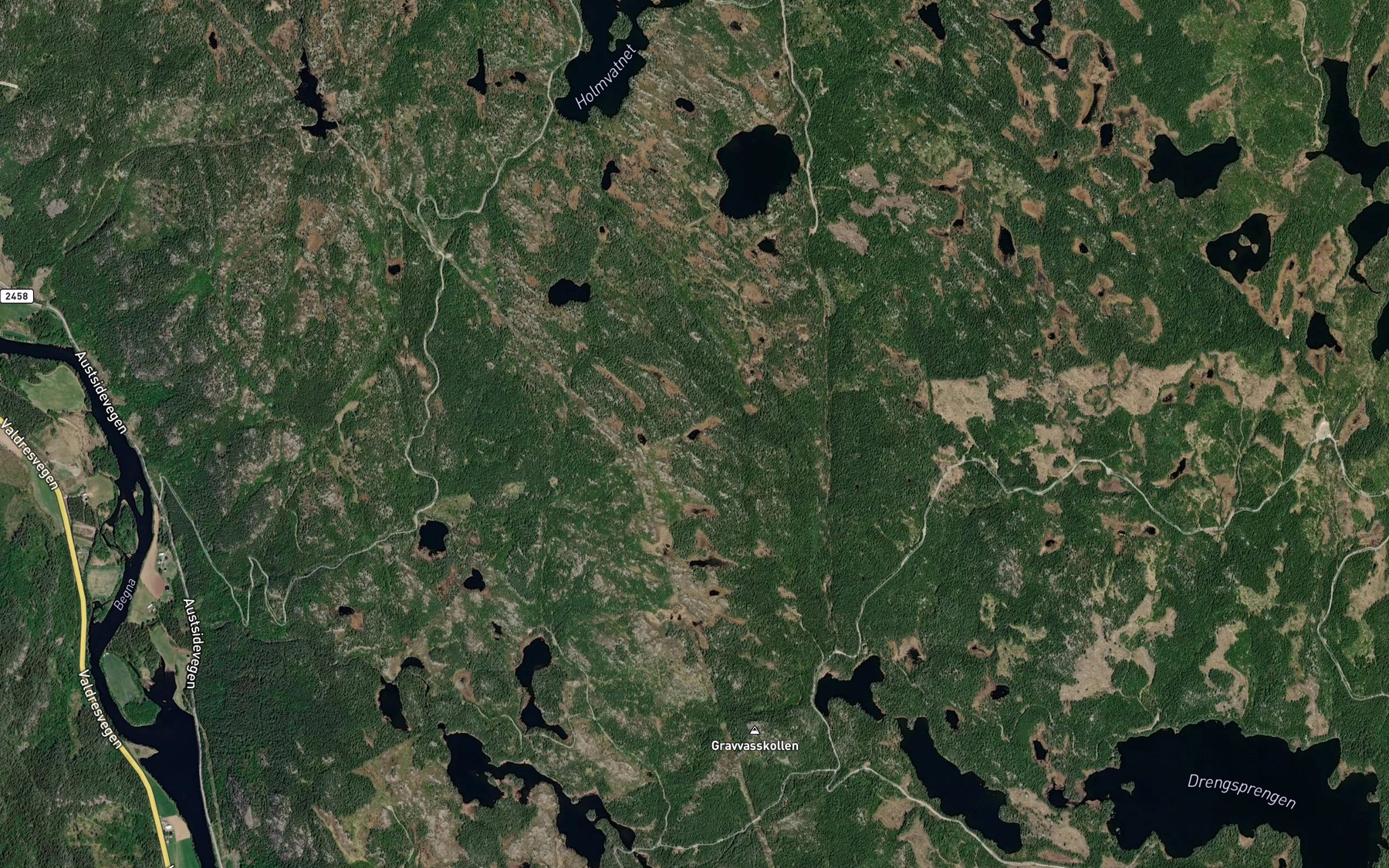 Satellite map of the Skilnadputten