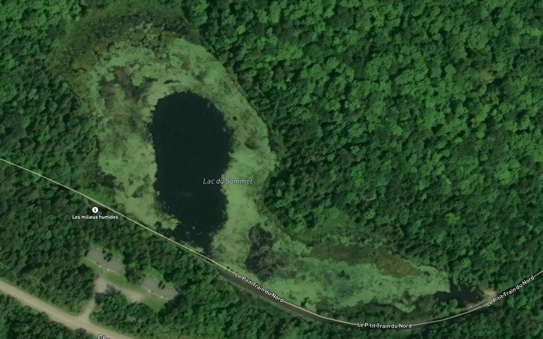 Satellite map of the Lac du Sommet