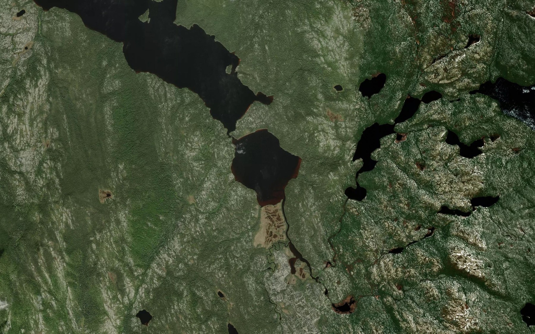 Satellite map of the Lac Louis