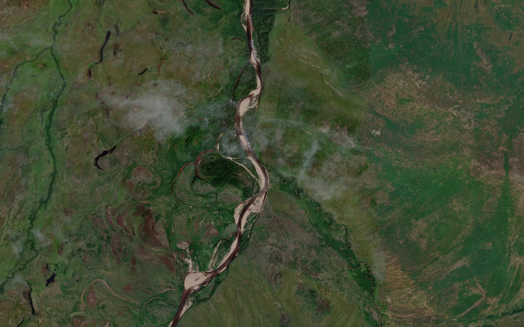 Satellite map of the Syutyukechan