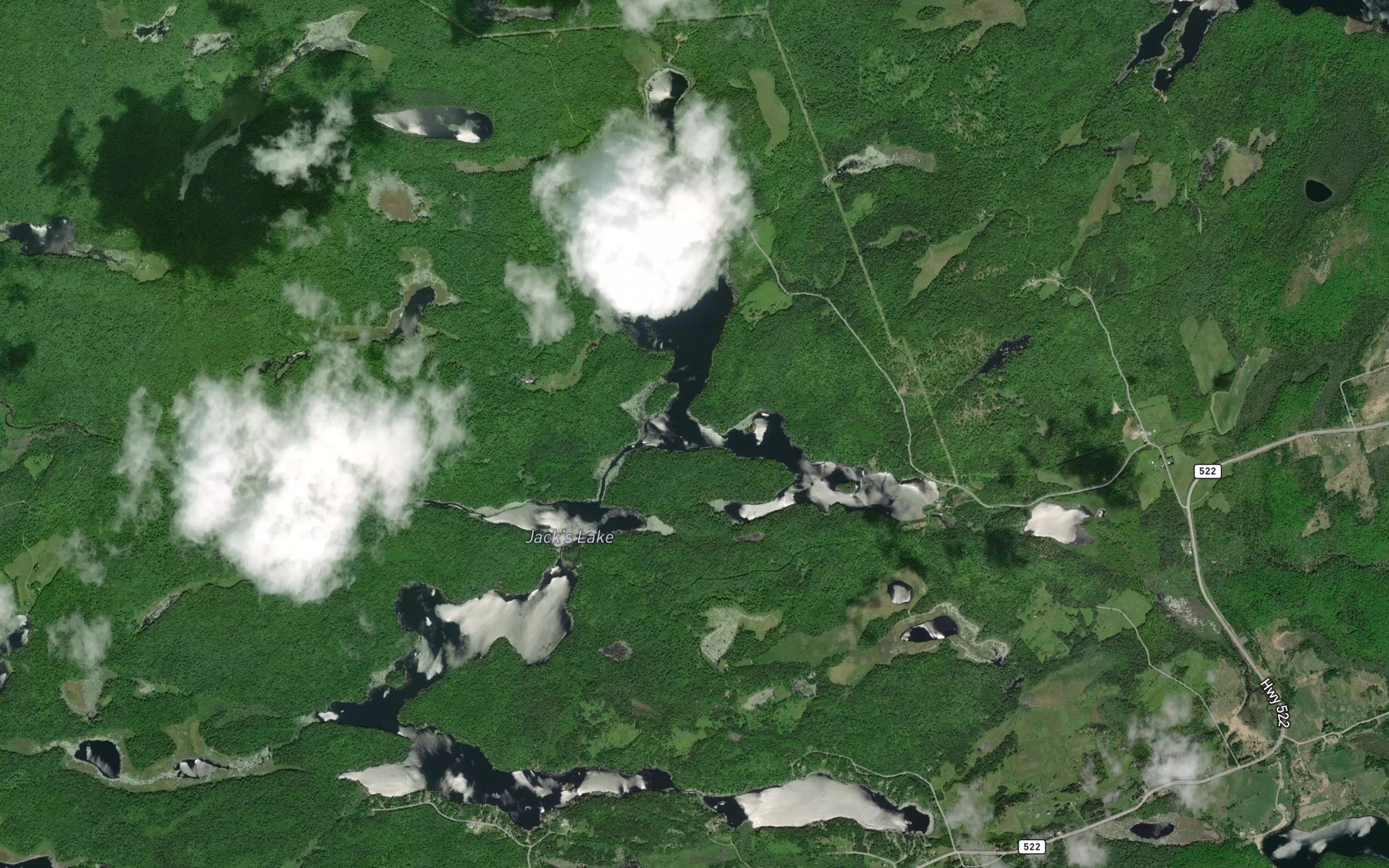 Satellite map of the McNeil Bay