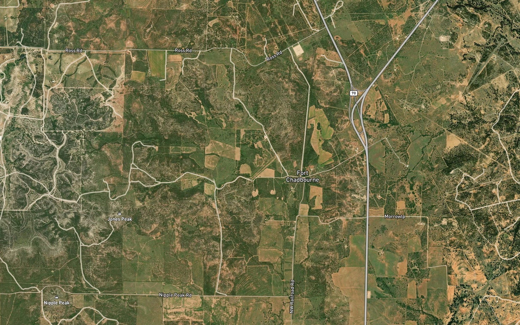 Satellite map of the Soil Conservation Service Site 4 Reservoir