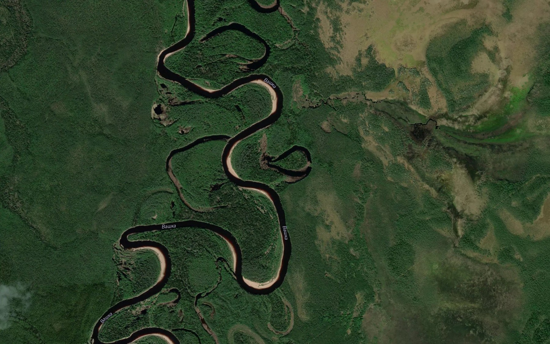 Satellite map of the Ozero Zhdan