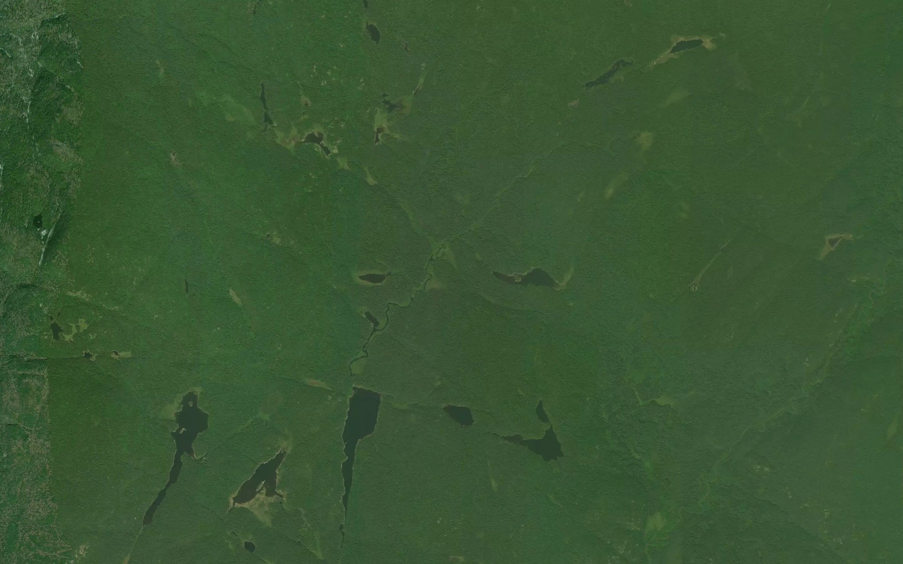 Satellite map of the Wire Creek