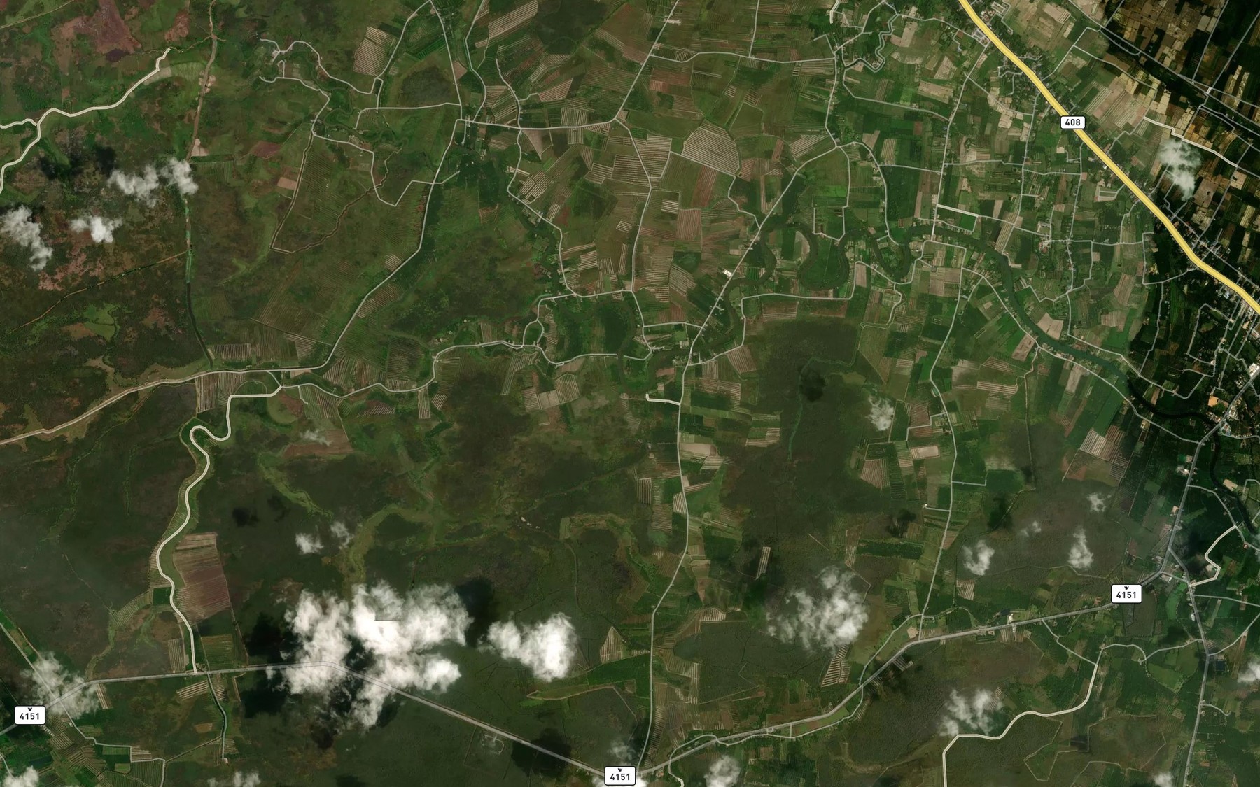 Satellite map of the Bang Sai