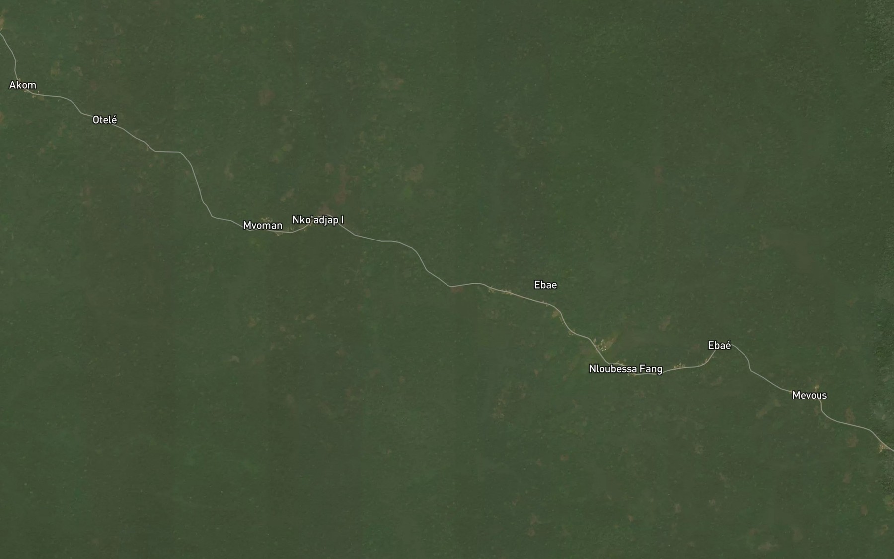 Satellite map of the Melanga