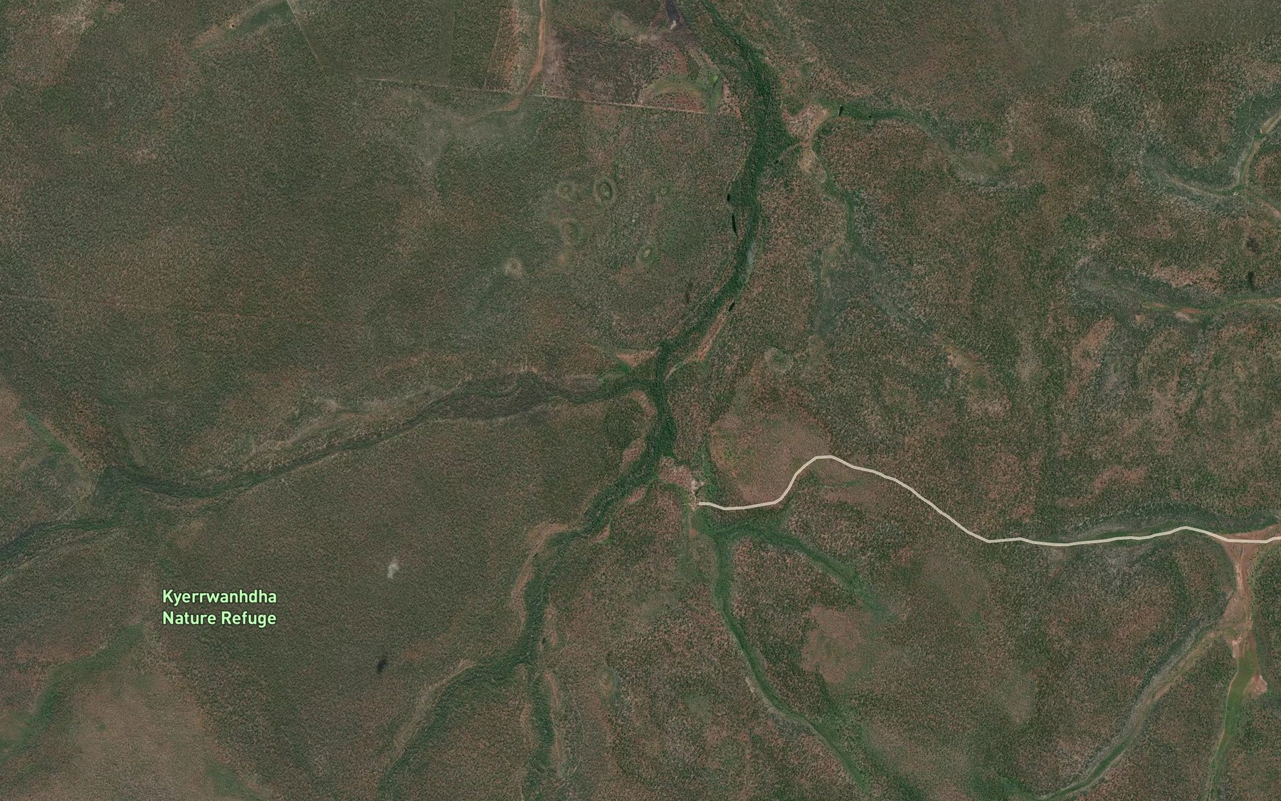 Satellite map of the Jungle River