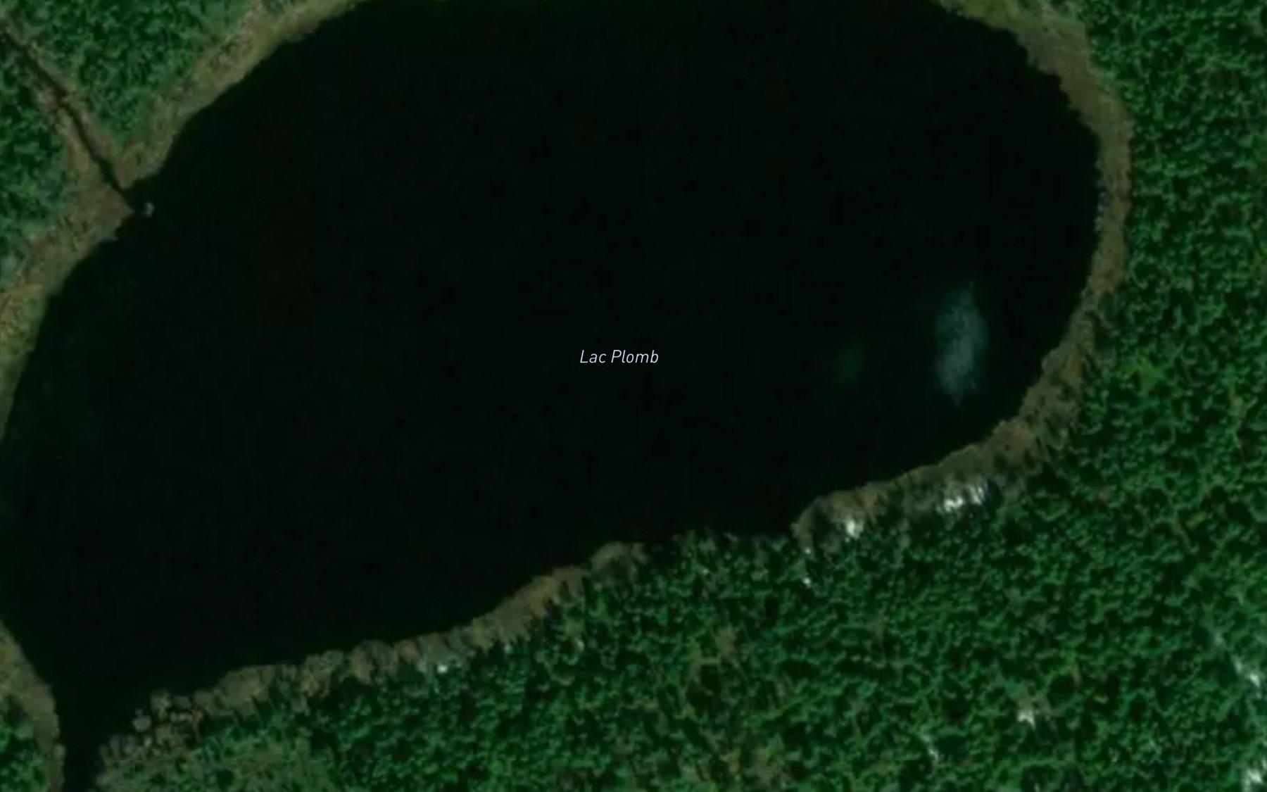 Satellite map of the Lac Plomb