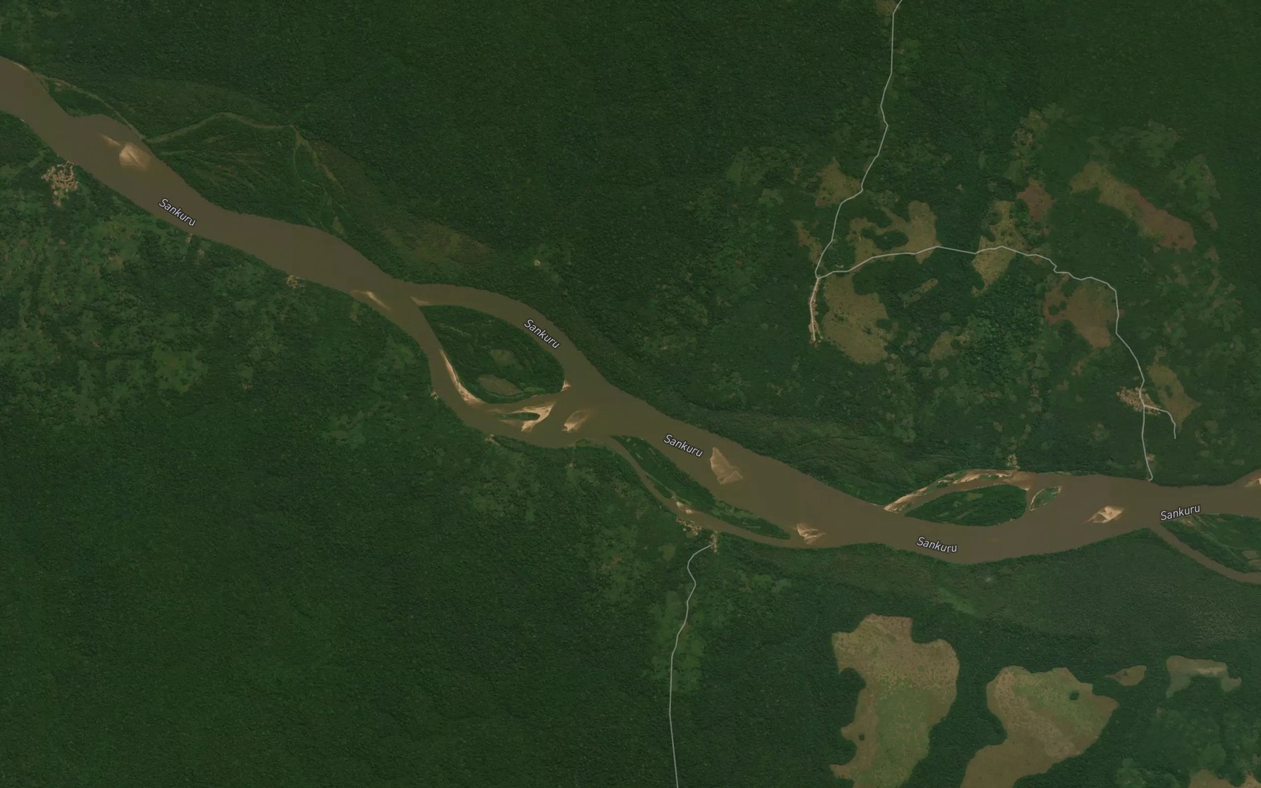 Satellite map of the Lunga