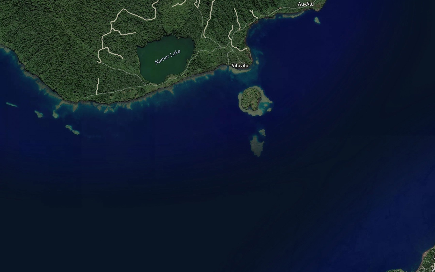 Satellite map of the Tiwo Reefs