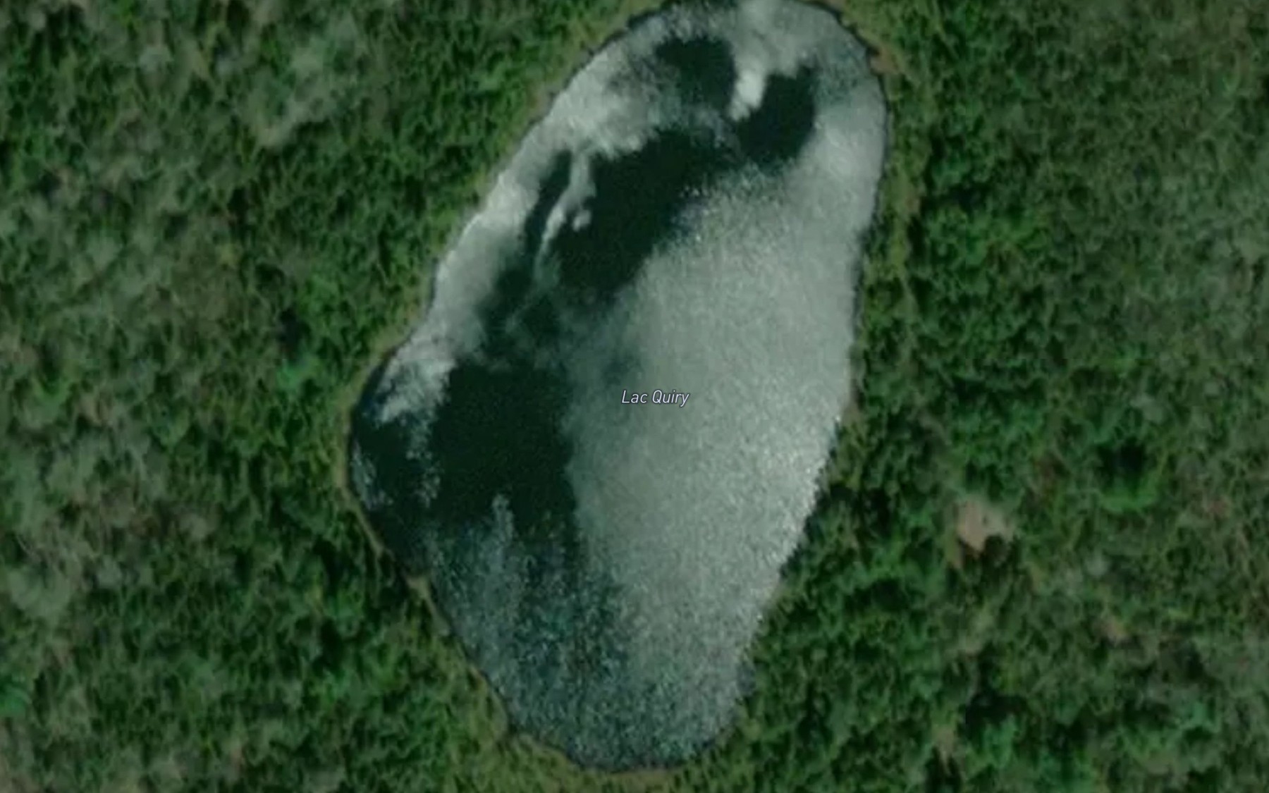 Satellite map of the Lac Quiry