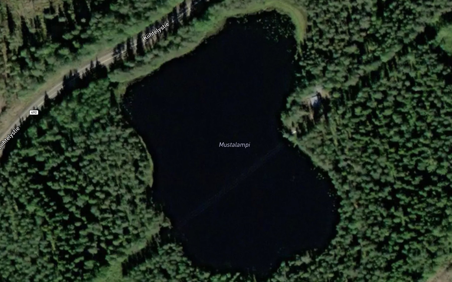Satellite map of the Mustalampi