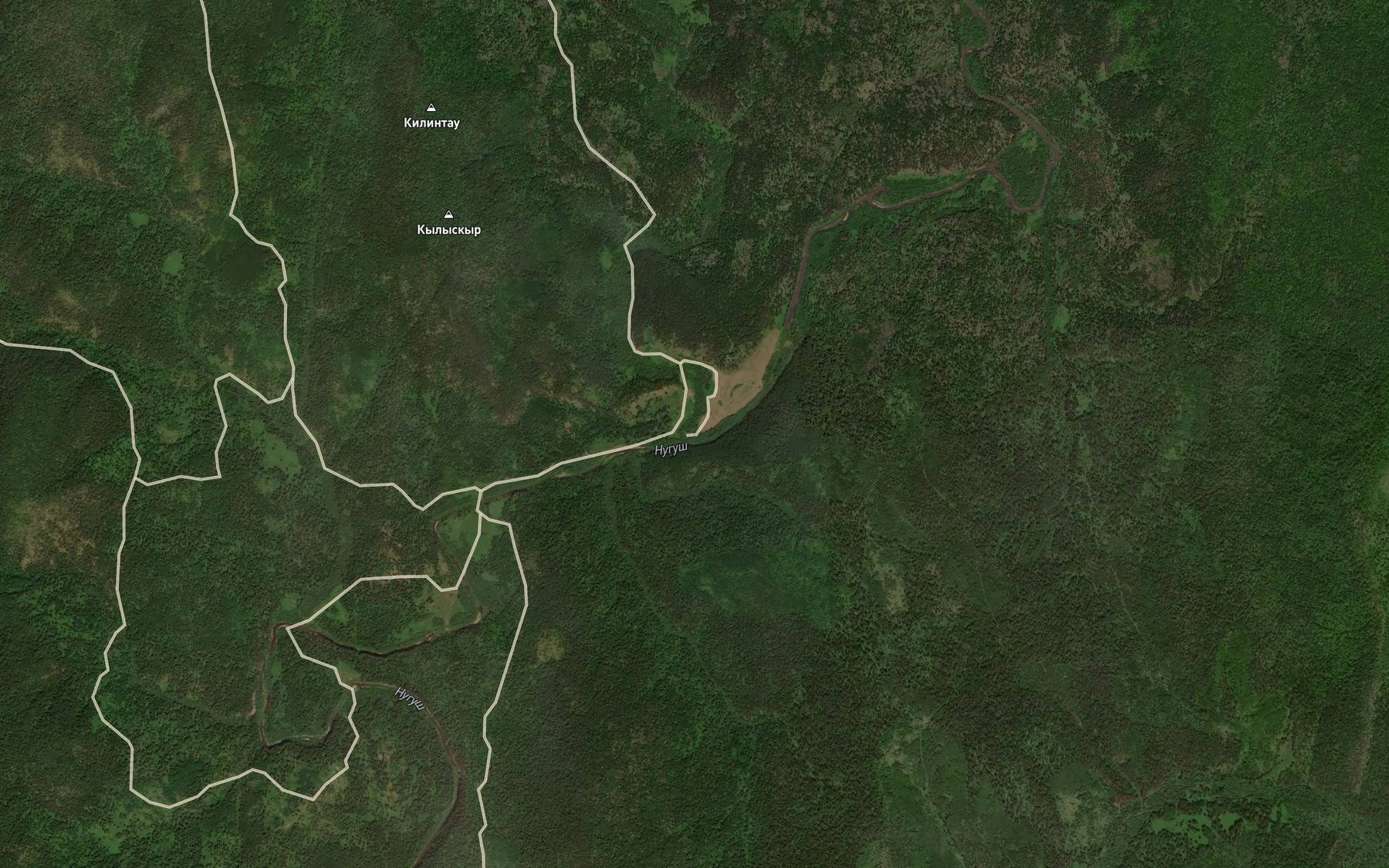 Satellite map of the Malaya Kudashka
