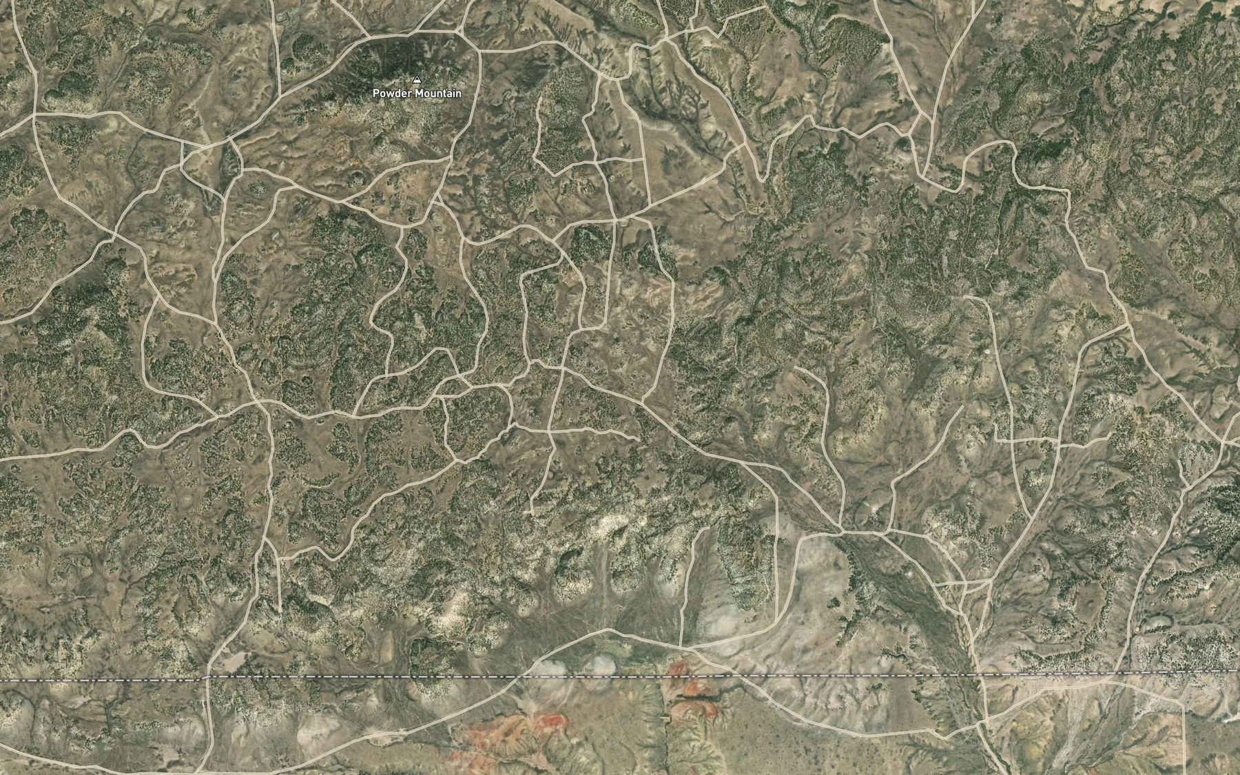 Satellite map of the Sand Reservoir
