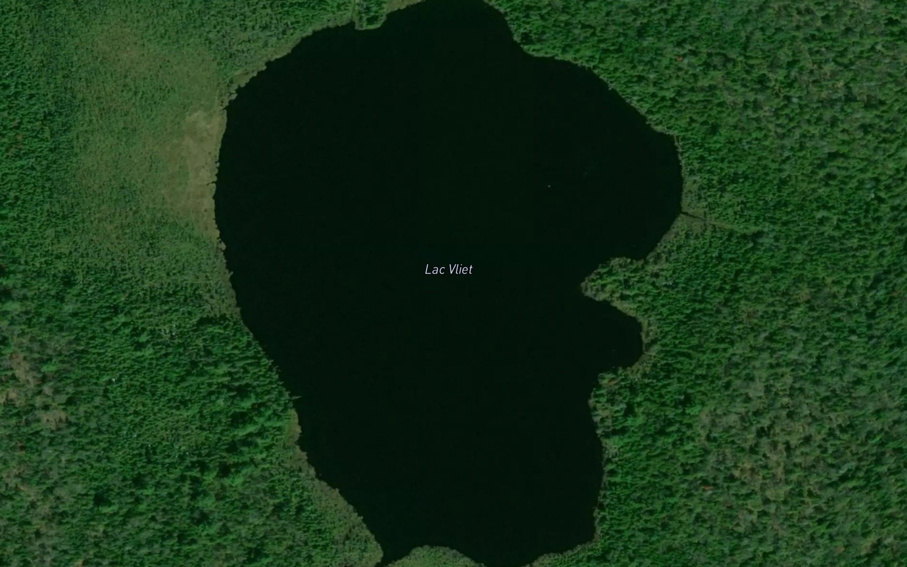 Satellite map of the Lac Vliet