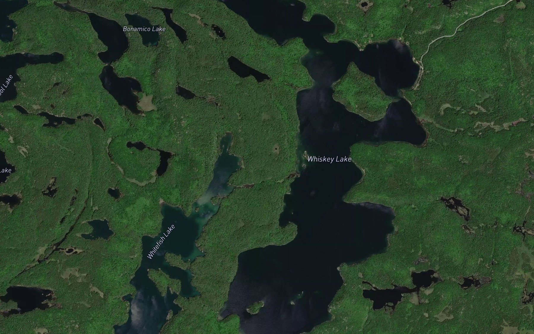 Satellite map of the Batty Creek