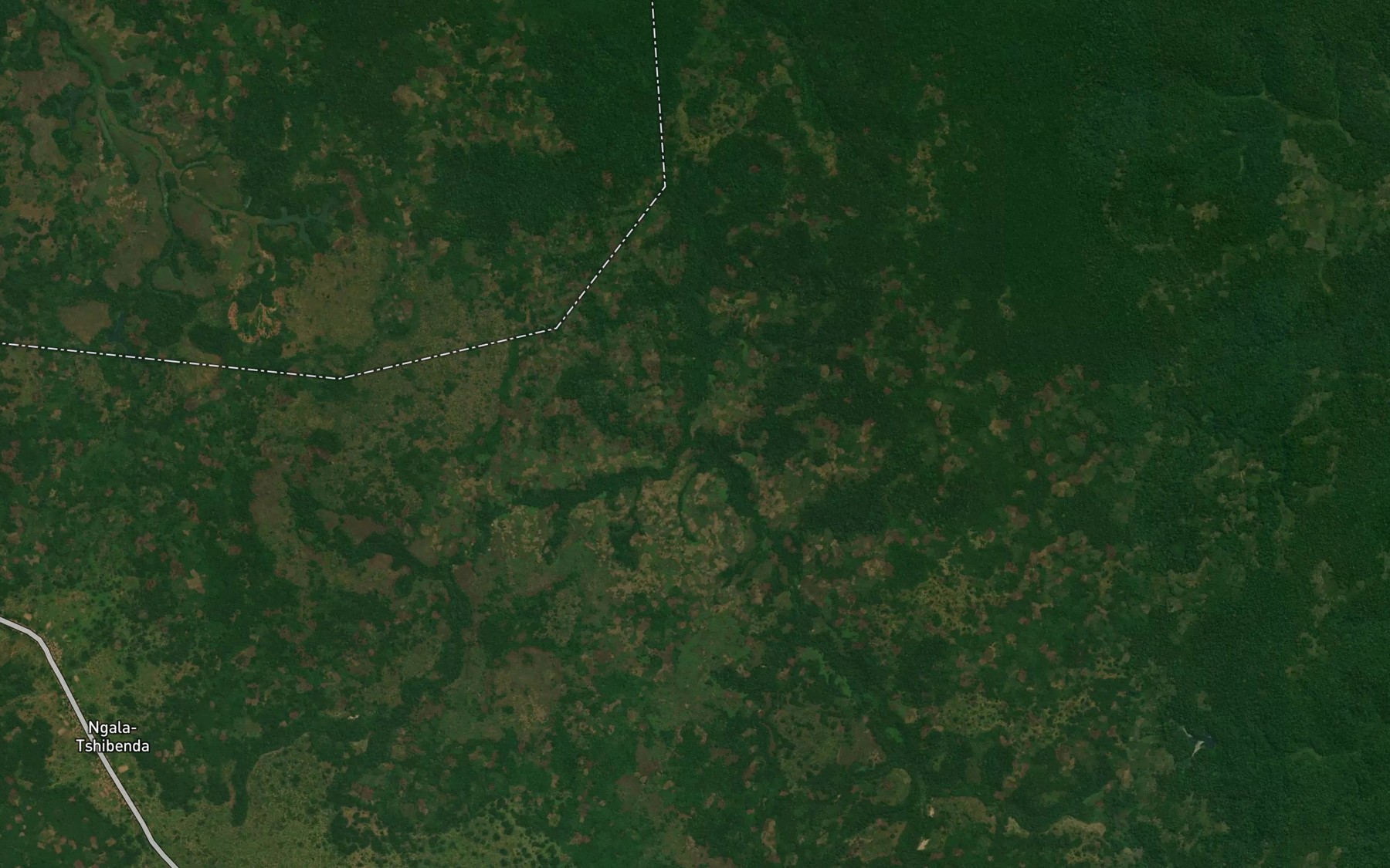 Satellite map of the Tshimpashi