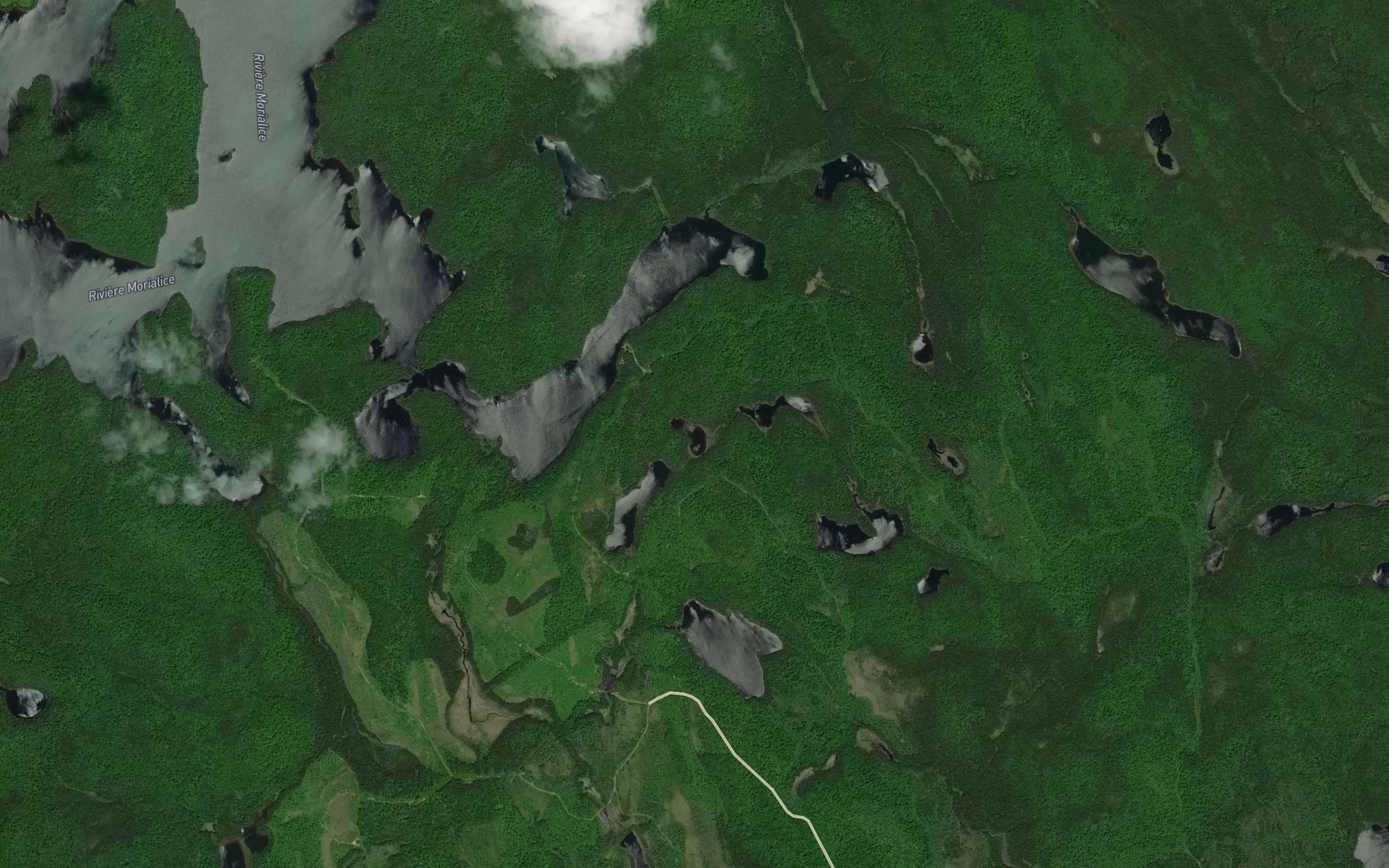 Satellite map of the Lac Kacamatapiskitik