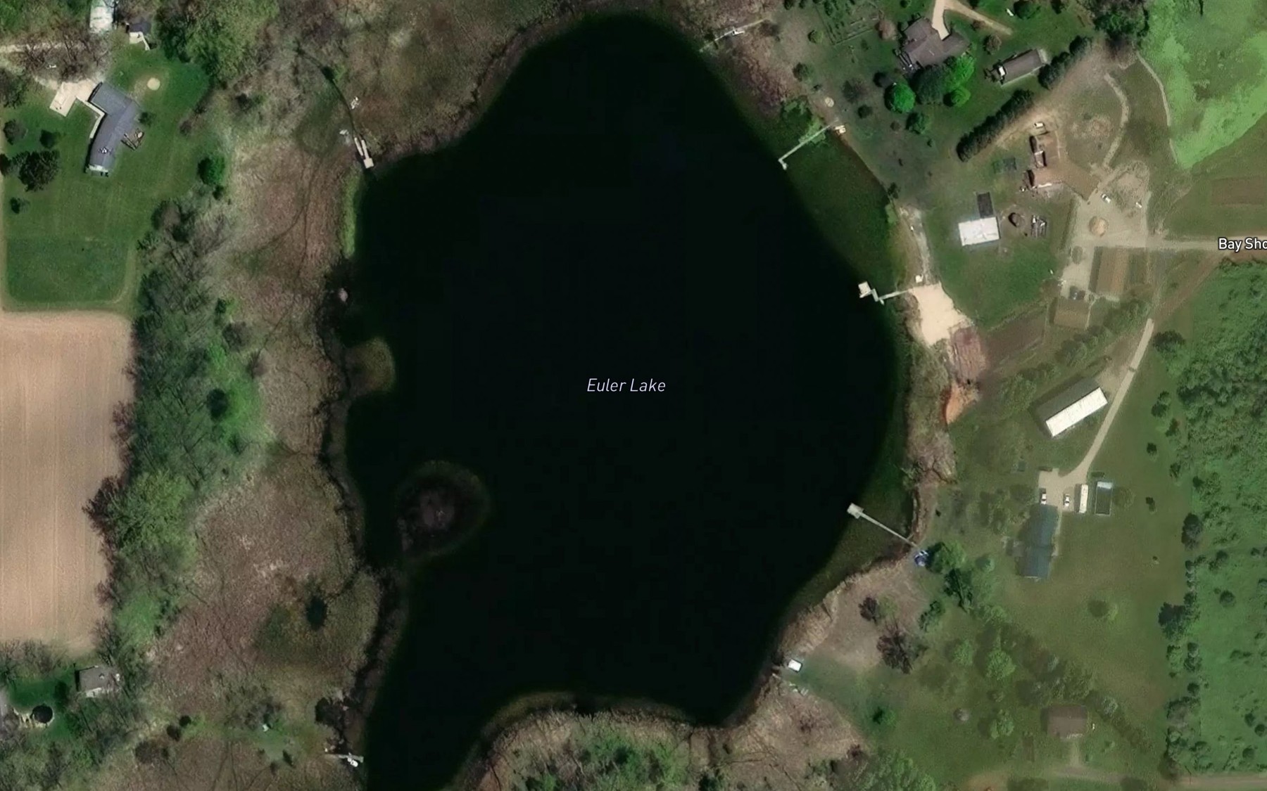 Satellite map of the Euler Lake