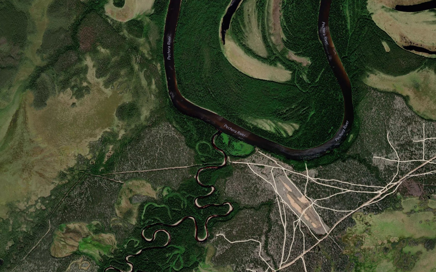 Satellite map of the Volosnitsa