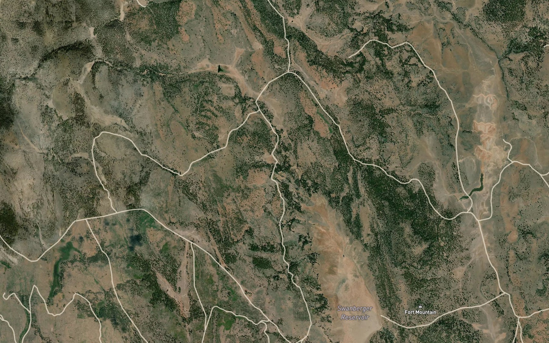 Satellite map of the Willow Spring