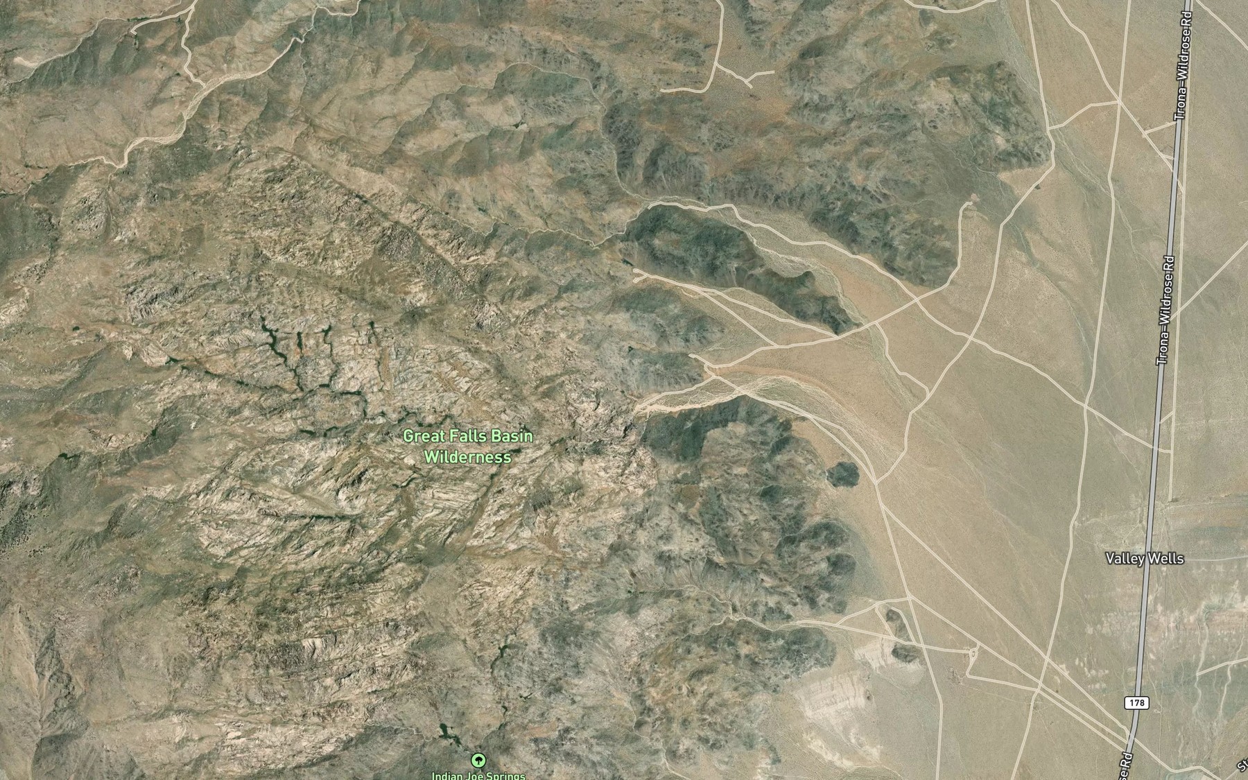 Satellite map of the Austin Spring