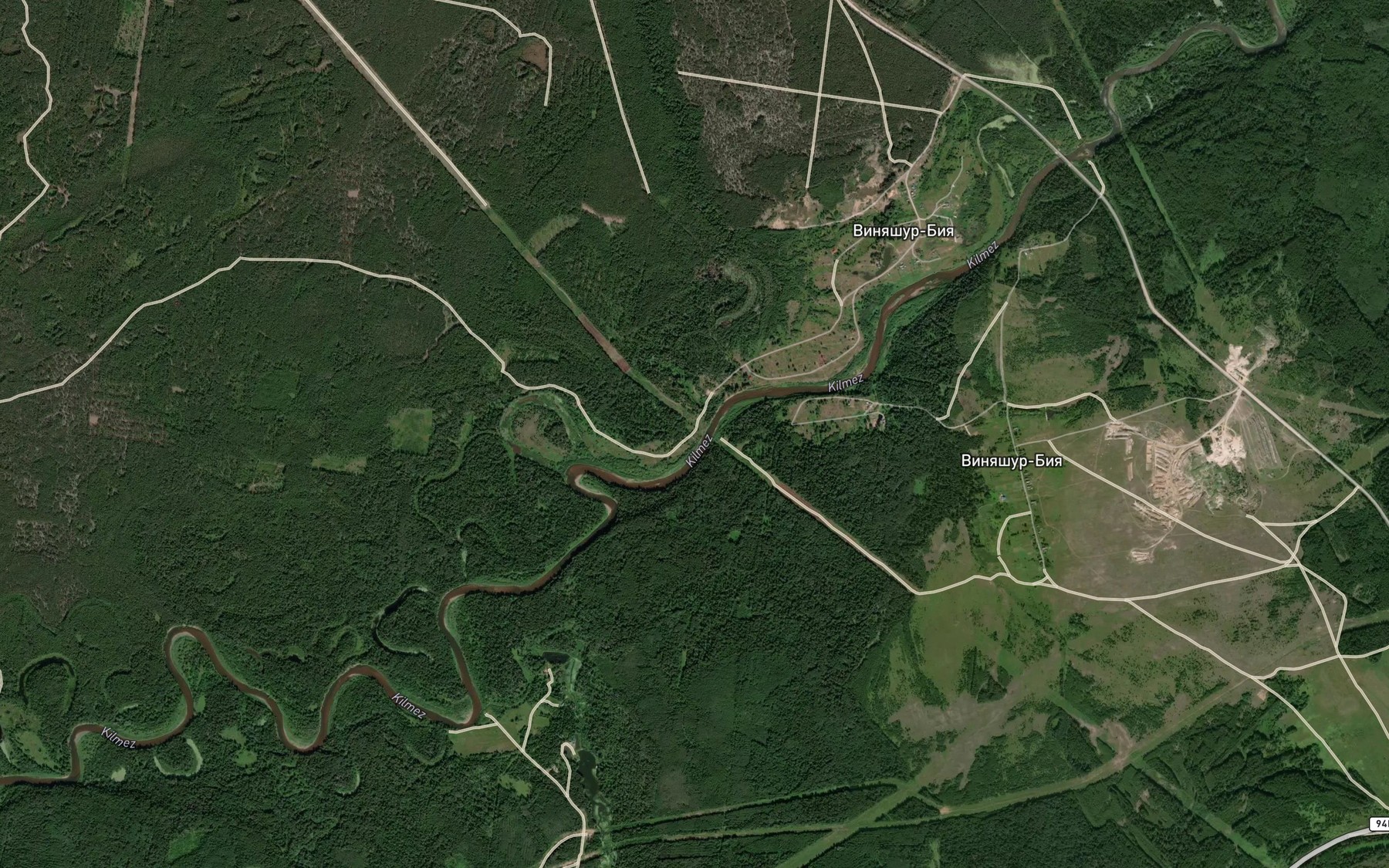 Satellite map of the Bol'shaya Sardynka