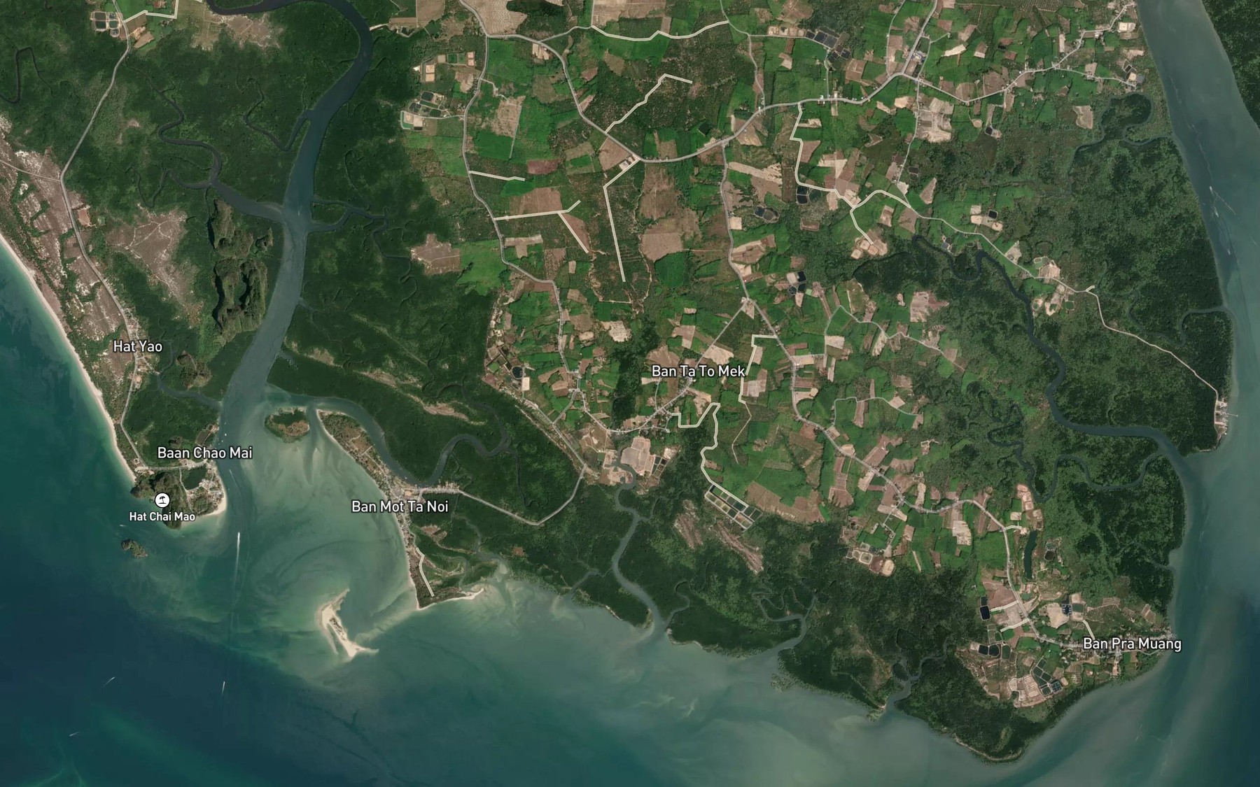 Satellite map of the Khlong Su Ngai Ba-Tu Noi