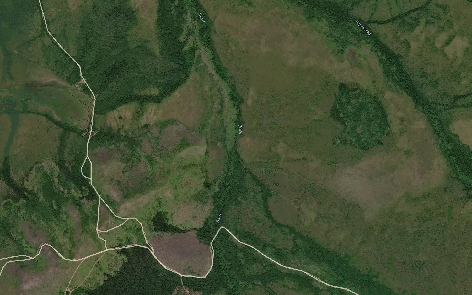 Satellite map of the Bystryanka